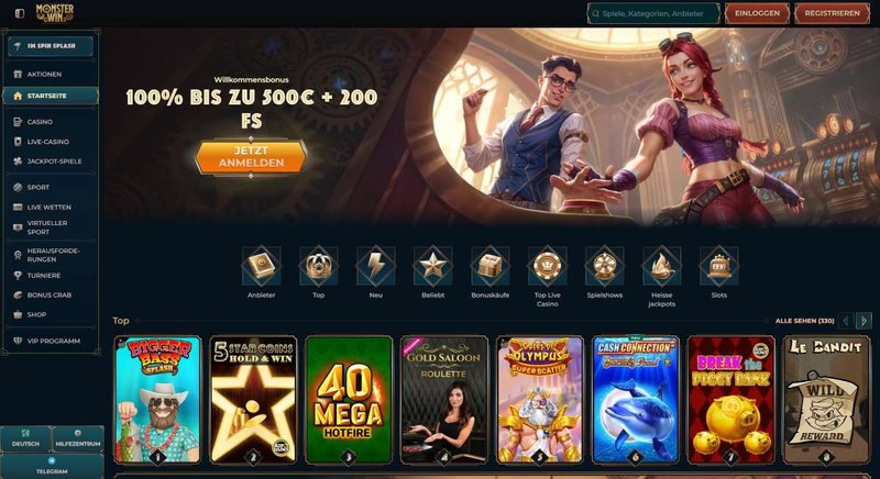 Monsterwin casino - Monsterwin Casino: Ein Willkommen, das über das Normal hinausgeht