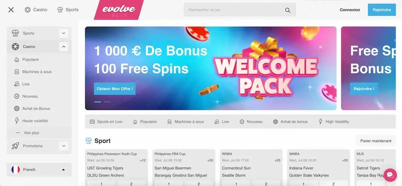 Evolve casino en ligne, evolve casino